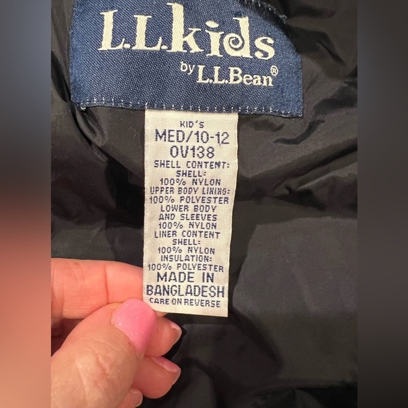 L.L. Bean Pink and Black Kids Jacket - Picture 8 of 10